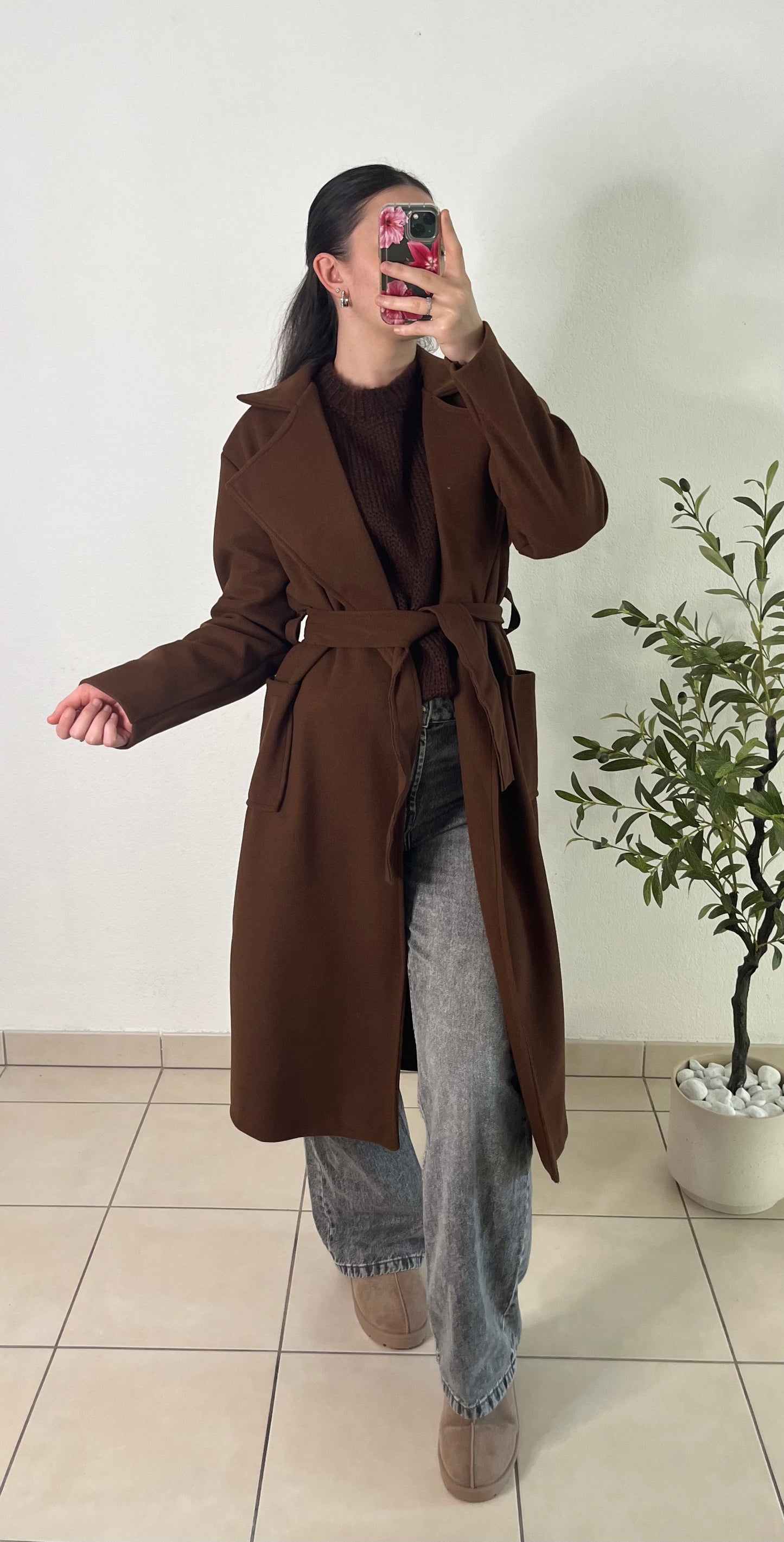 Manteau marron
