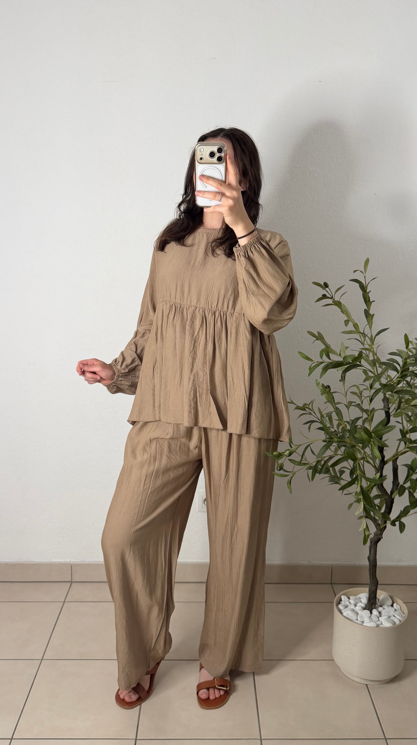 Ensemble pantalon - beige