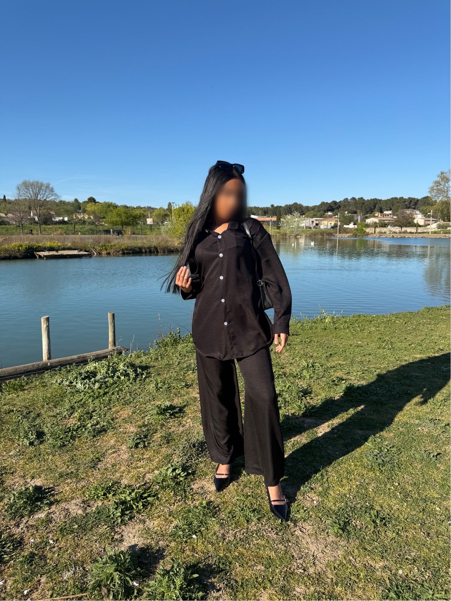 Ensemble chemise - noir
