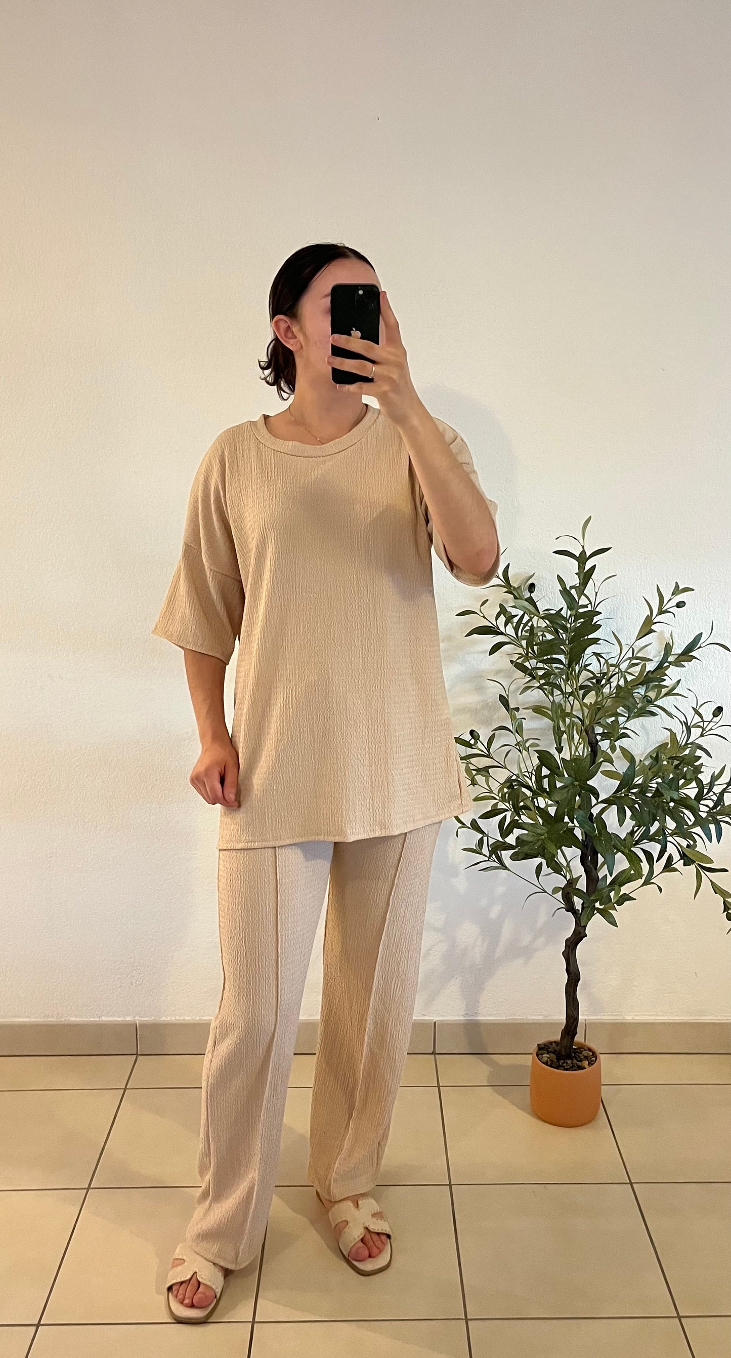 Ensemble beige