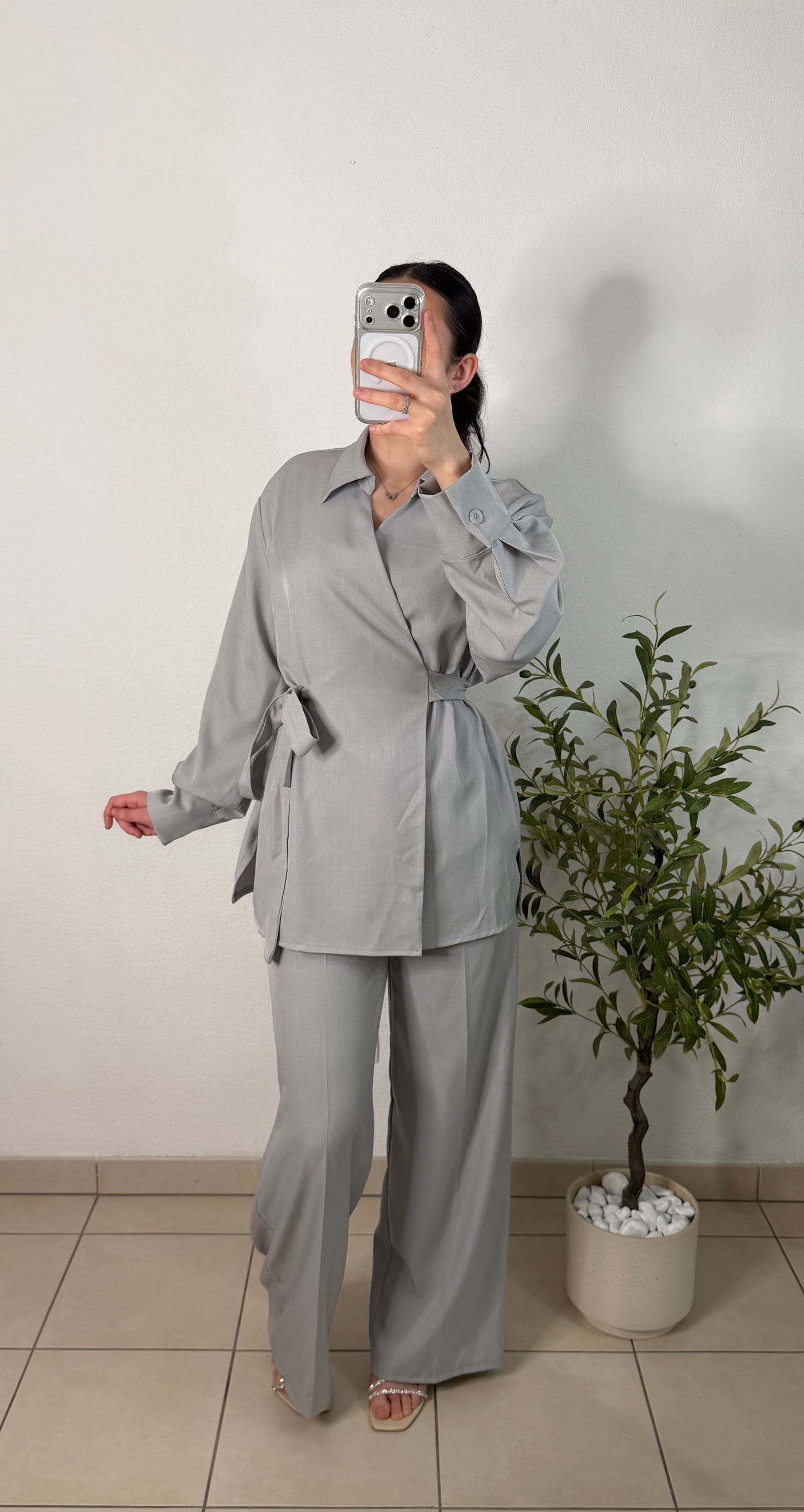 Ensemble tailleur - gris