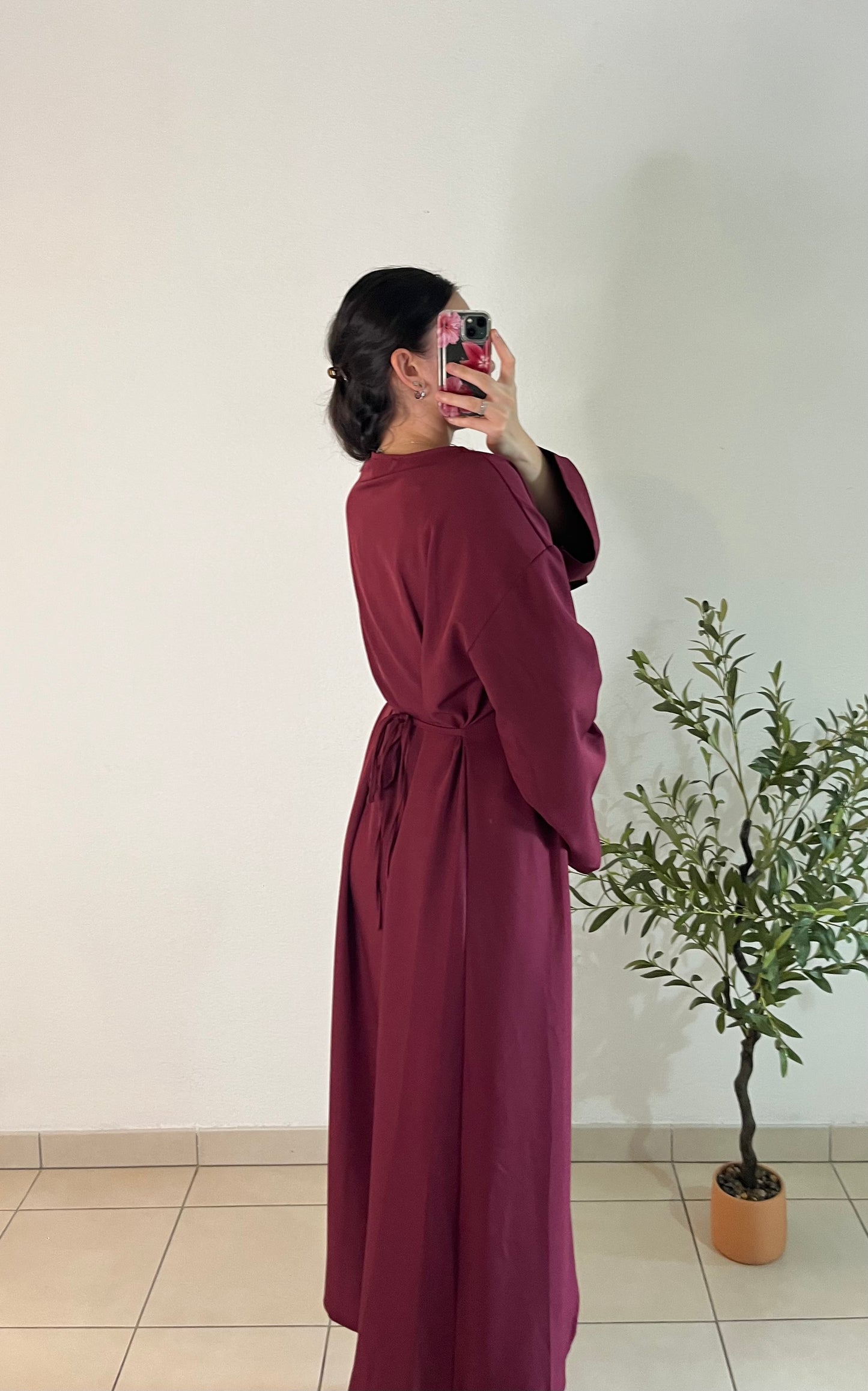 Robe lya bordeaux
