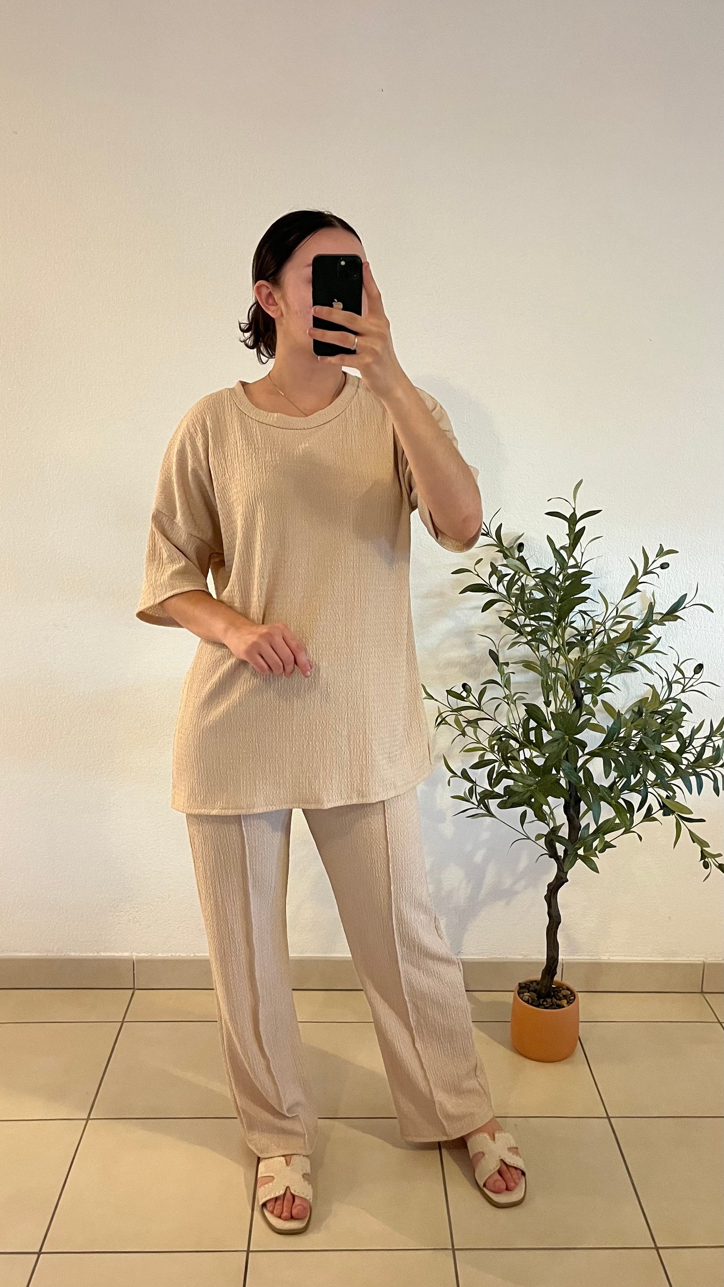 Ensemble beige