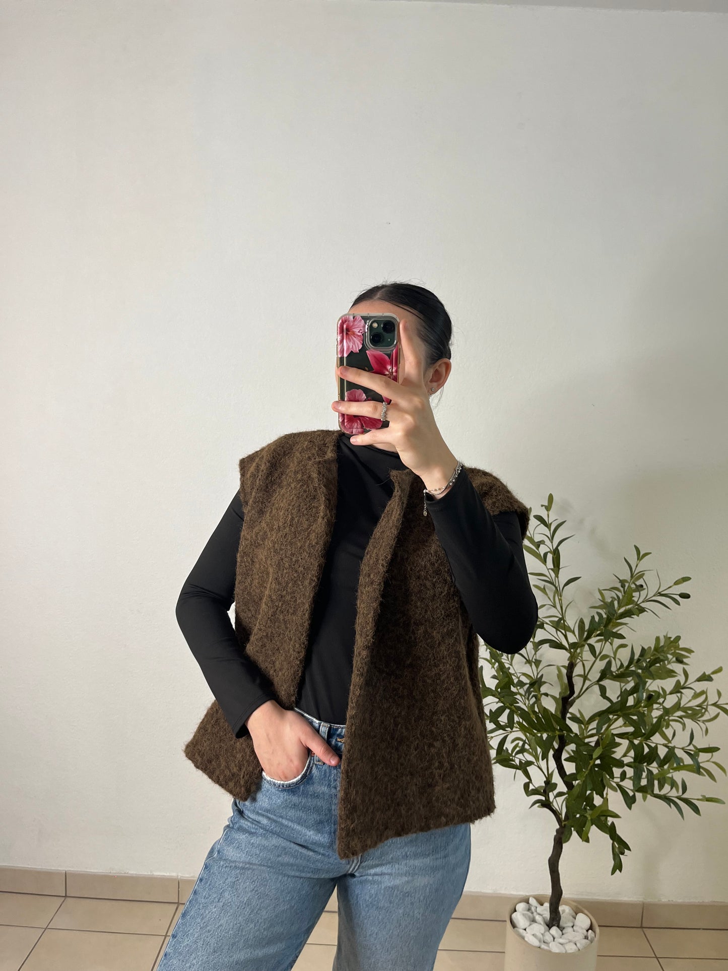 Gilet sans manches choco