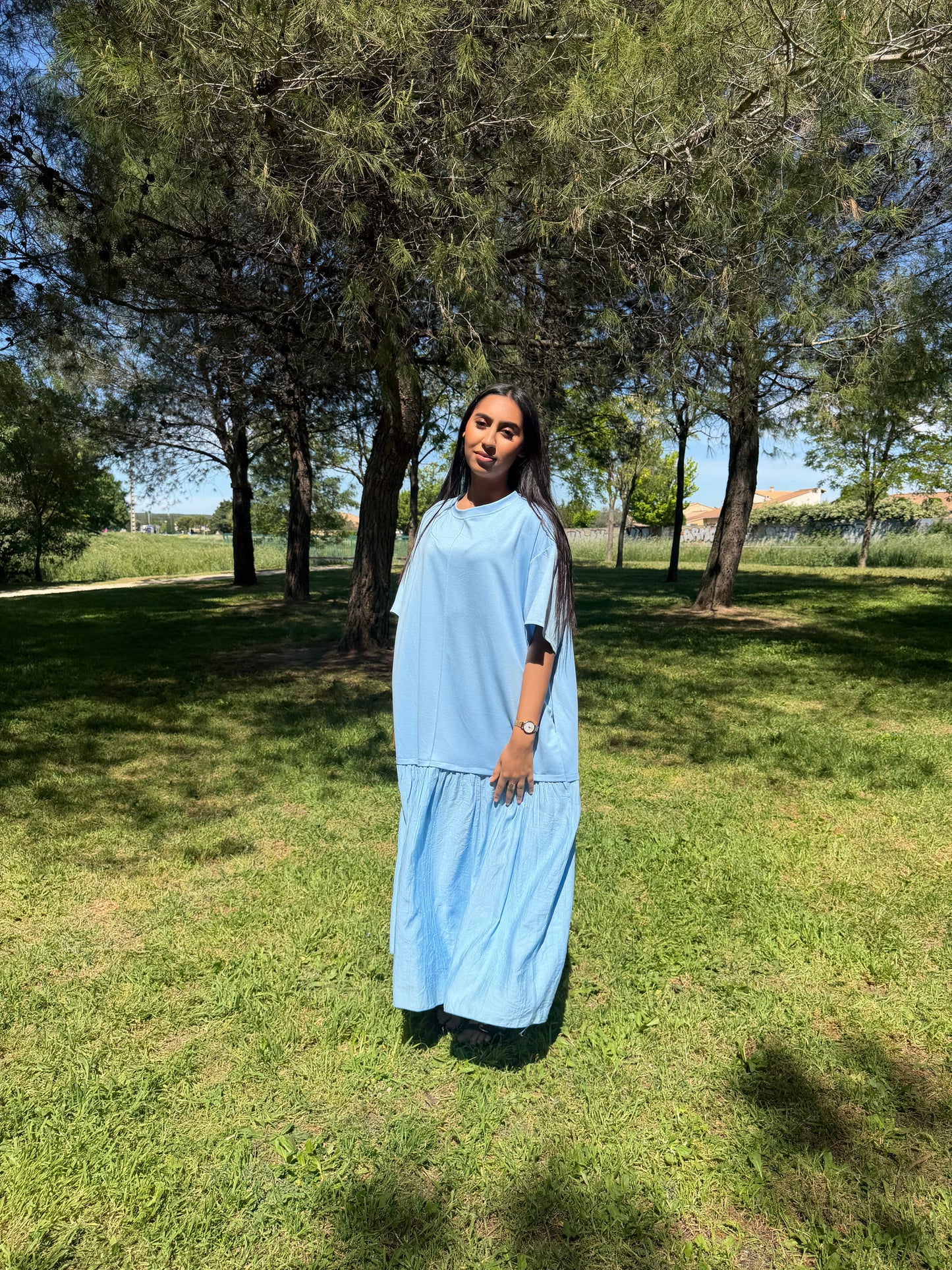 Robe tulle - bleu
