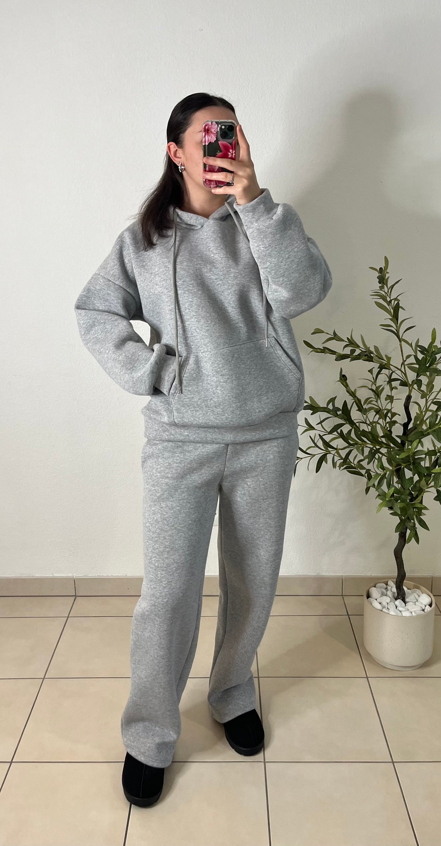Ensemble jogging gris