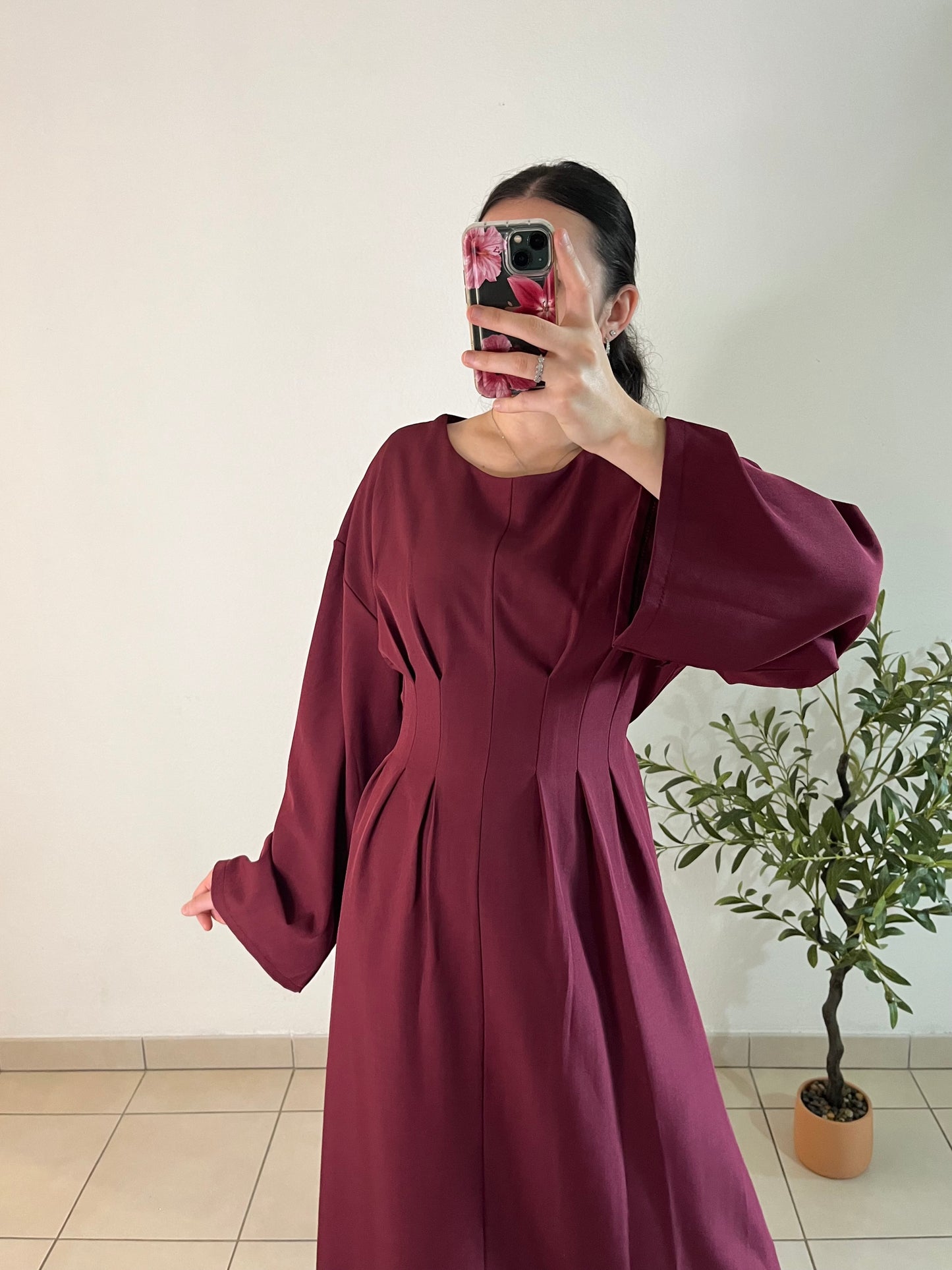 Robe lya bordeaux