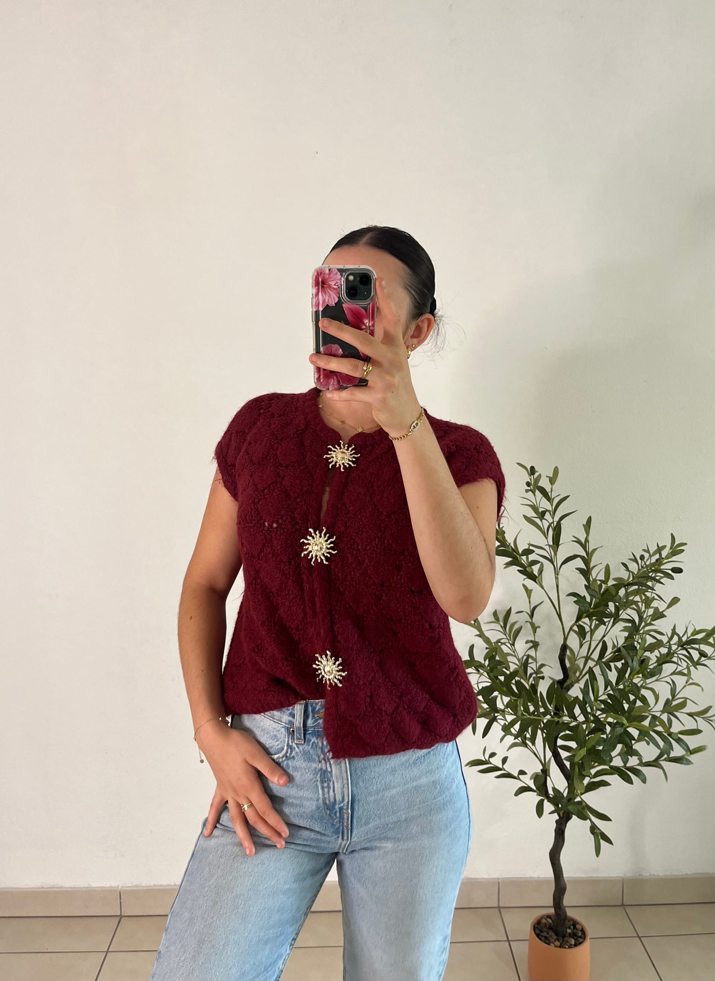 Gilet soleil rouge