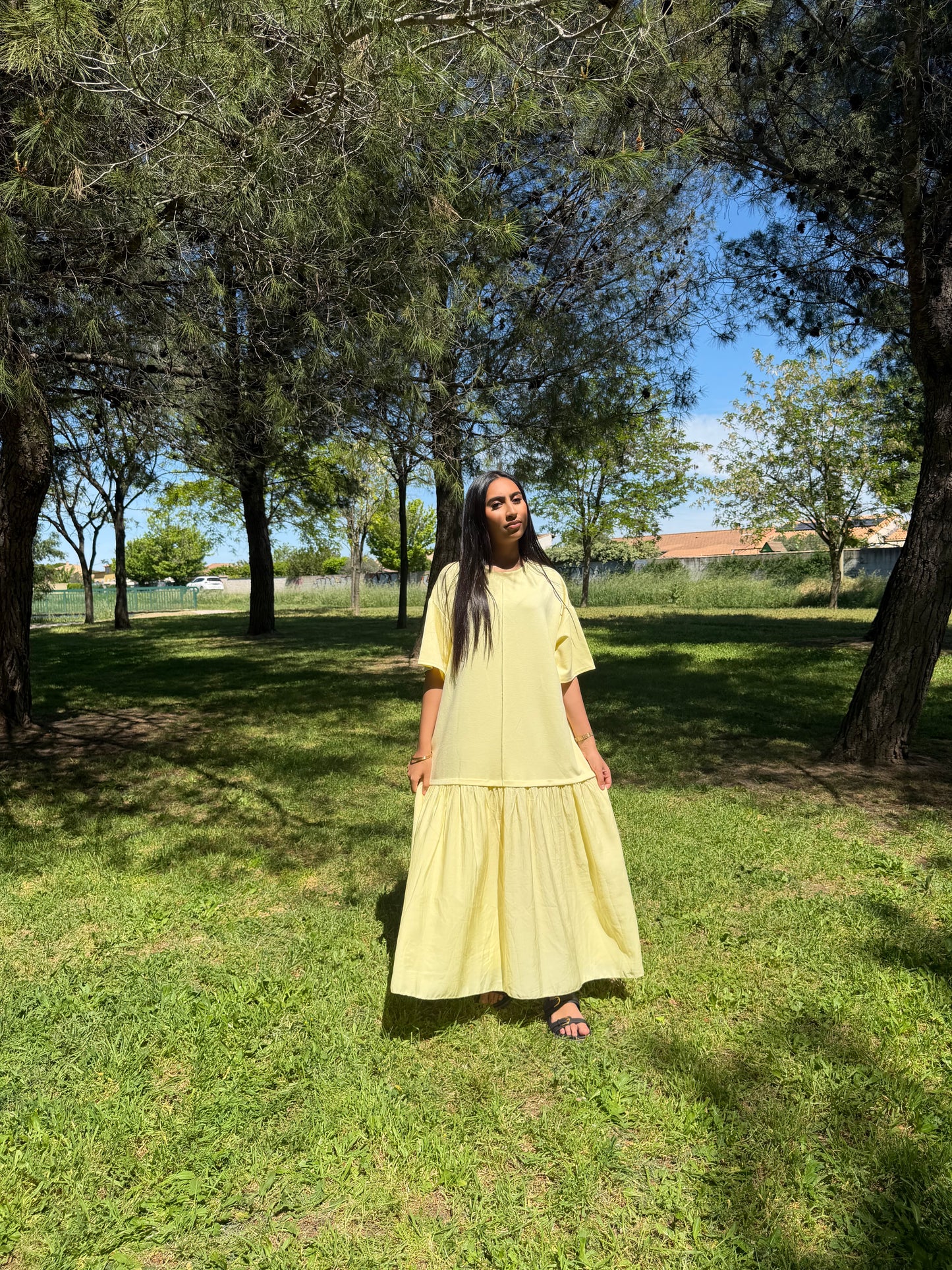 Robe tulle - Jaune