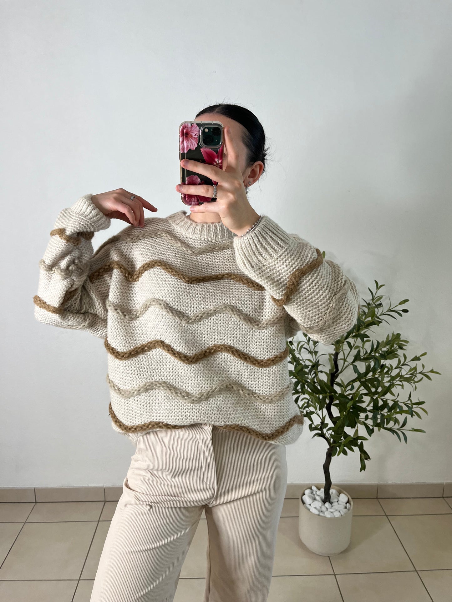 Pull trait beige
