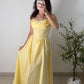Robe corset - jaune