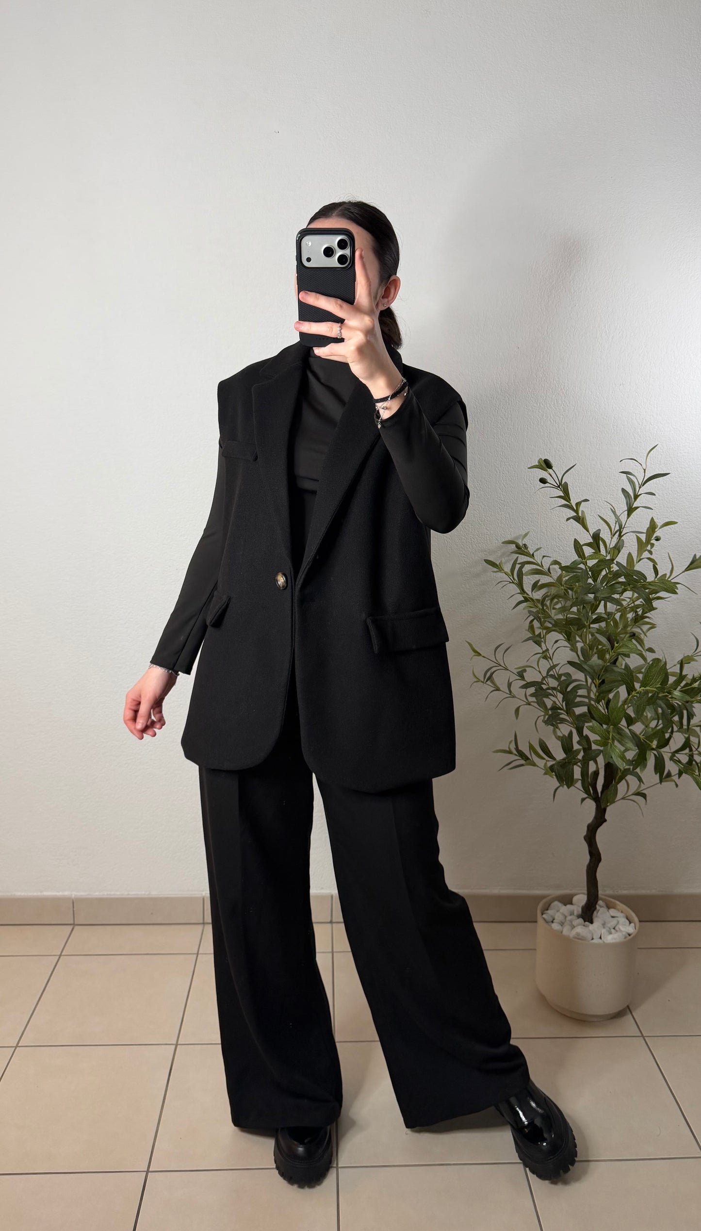 Veste sans manches noire