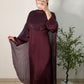 Robe satinée - bordeaux