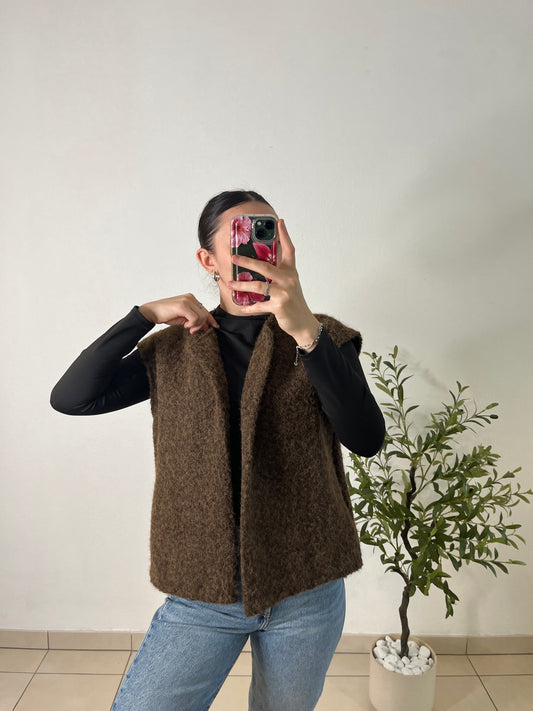 Gilet sans manches choco