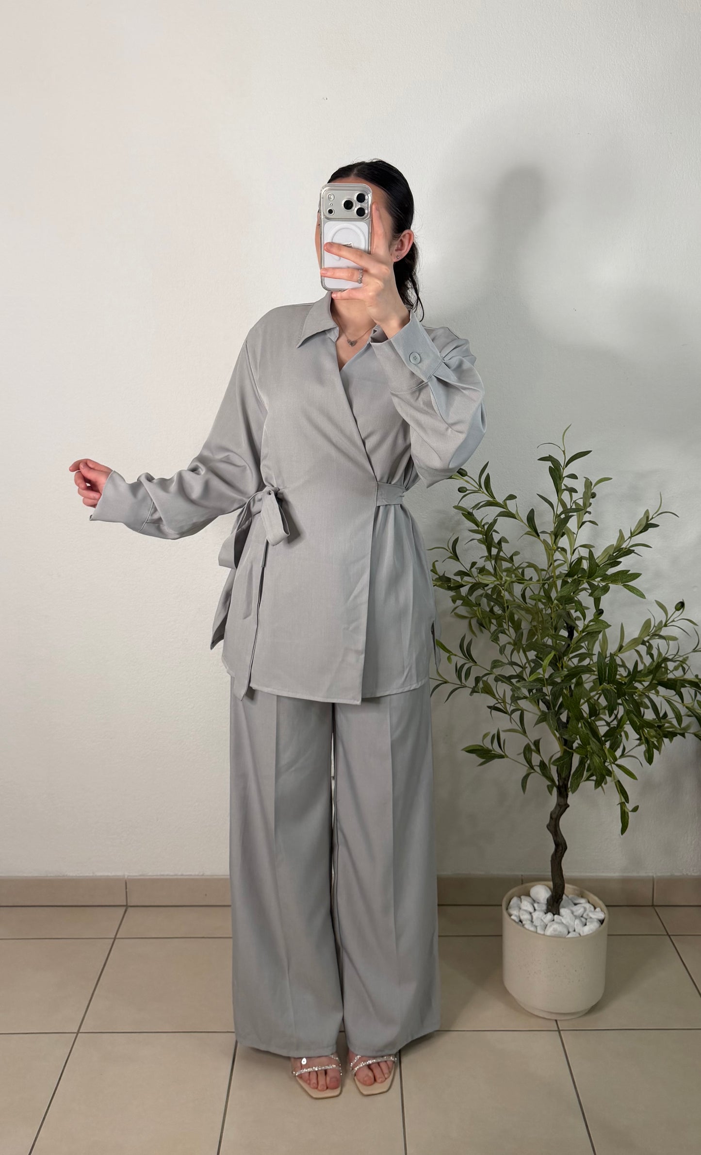 Ensemble tailleur - gris