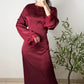 Robe satinée - Rouge