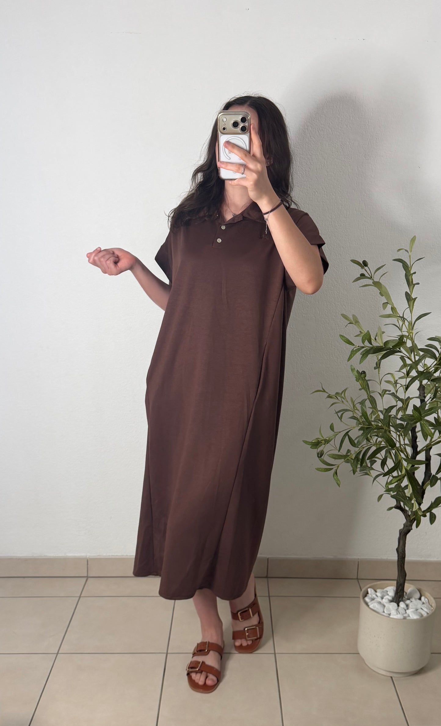 Robe polo - choco