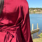 Robe satinée - Rouge