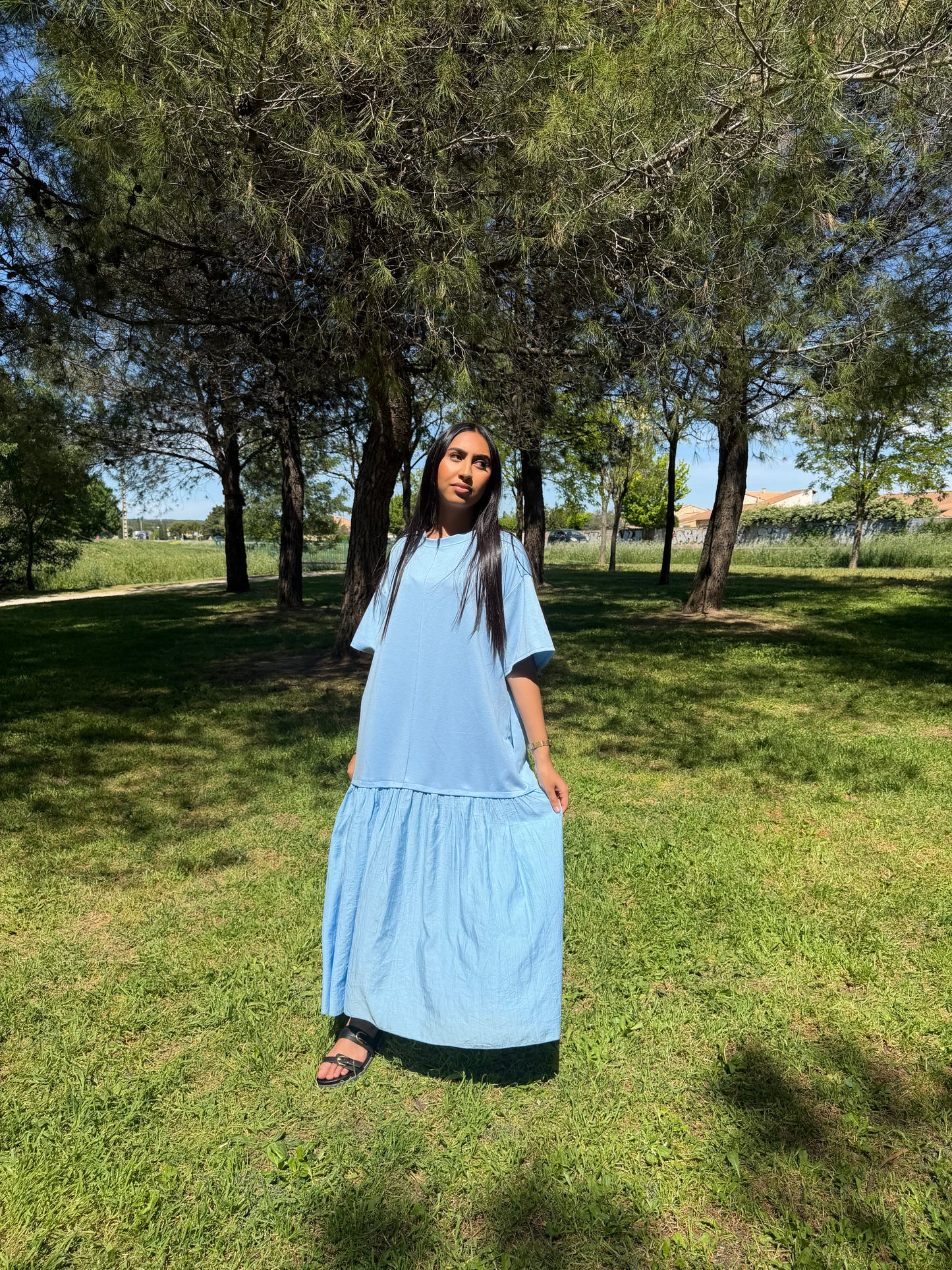 Robe tulle - bleu