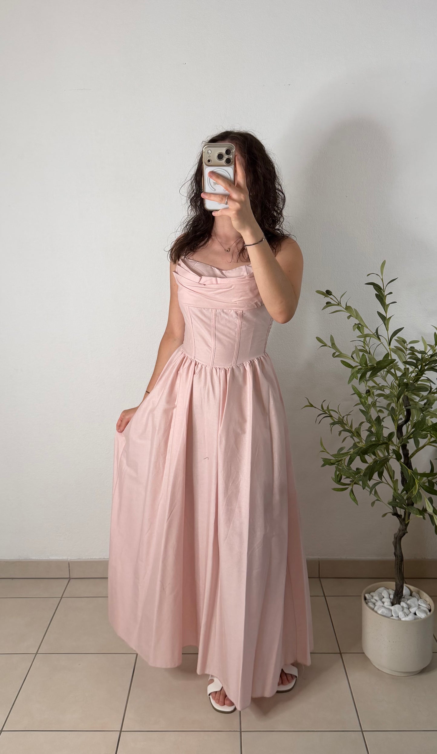 Robe corset - rose