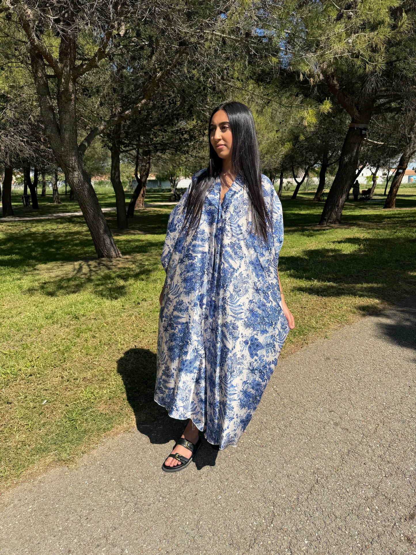 Robe chemise - bleu