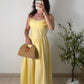 Robe corset - jaune