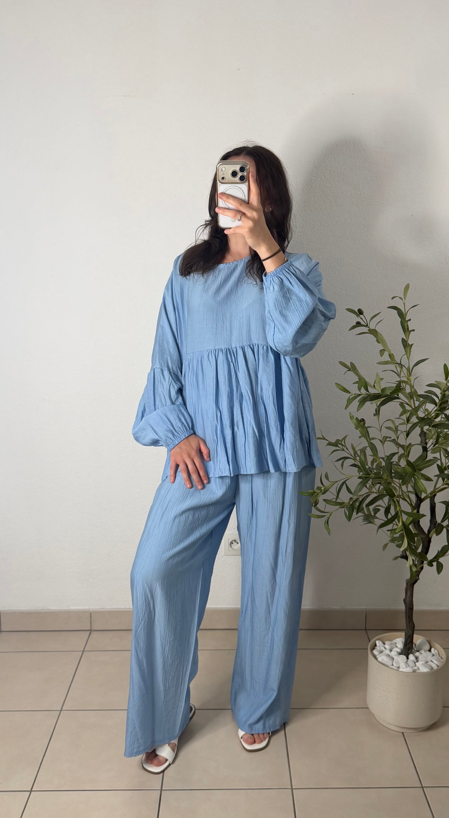 Ensemble pantalon - bleu