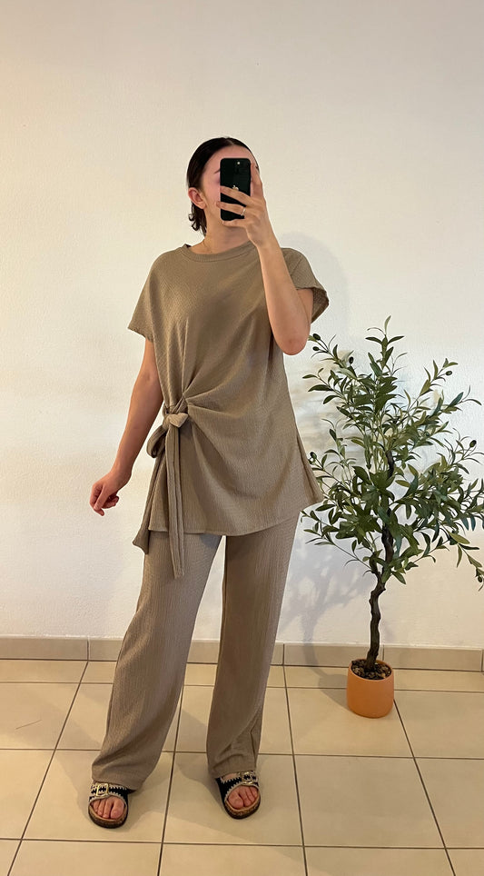 Ensemble noeud beige