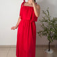 Robe noeud - rouge