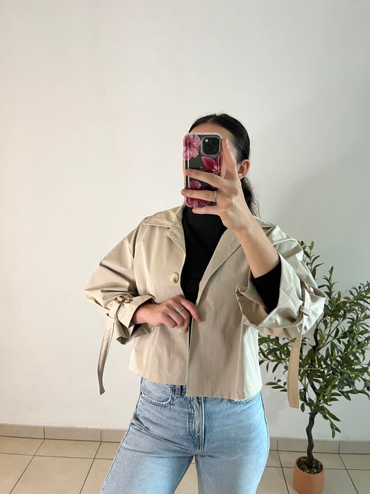 Trench court beige