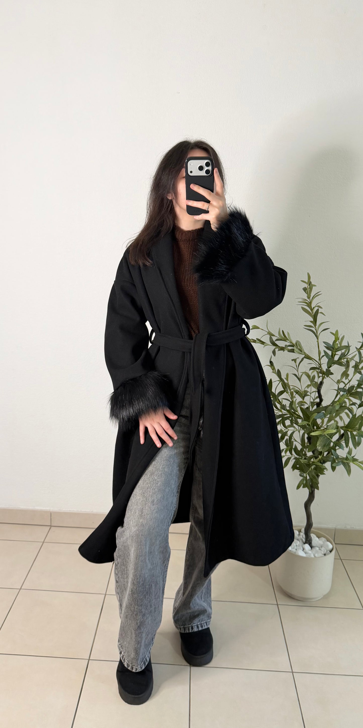 Manteau oli noir
