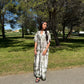 Robe motif - vert