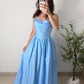 Robe corset - bleu