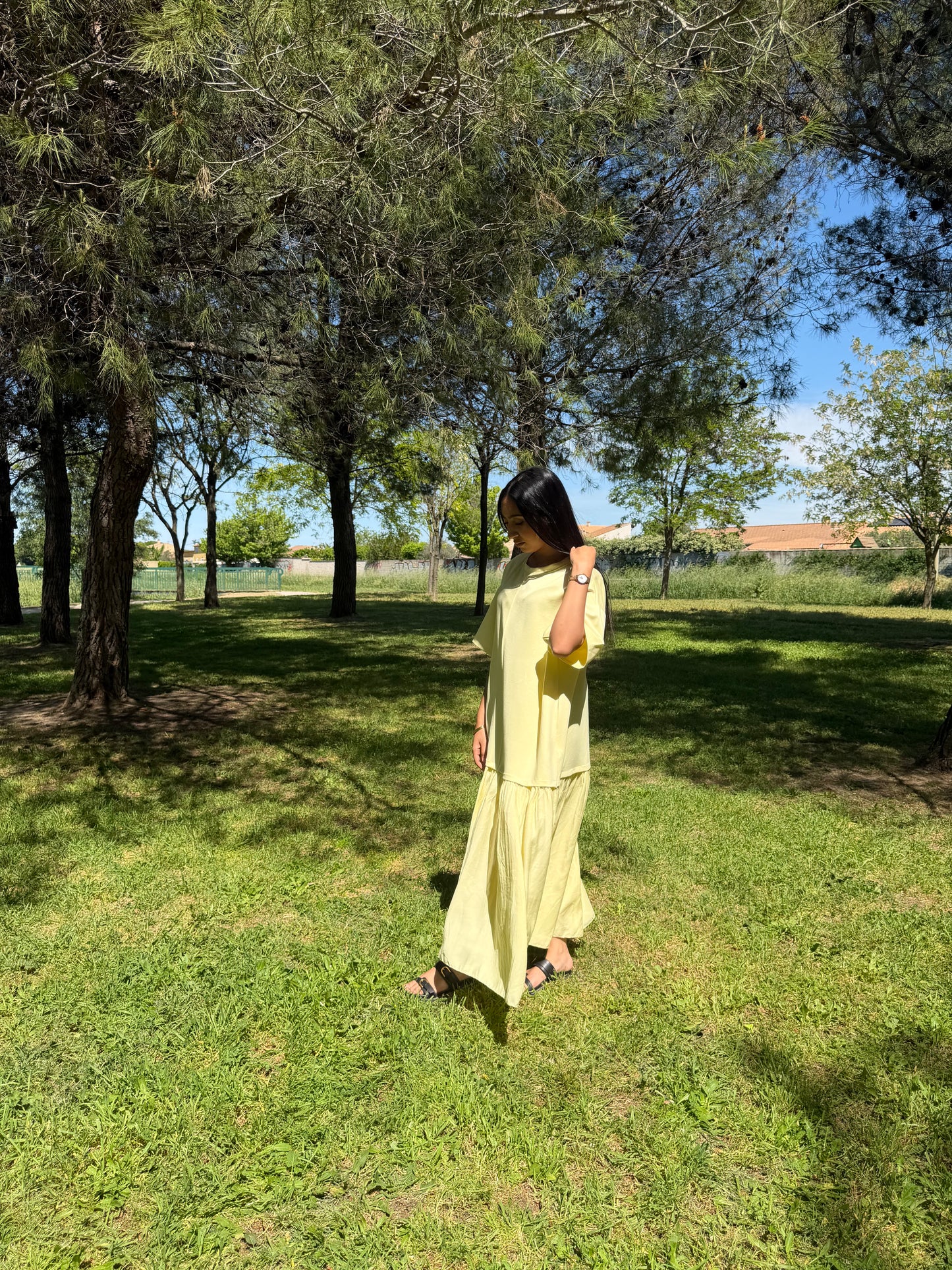 Robe tulle - Jaune