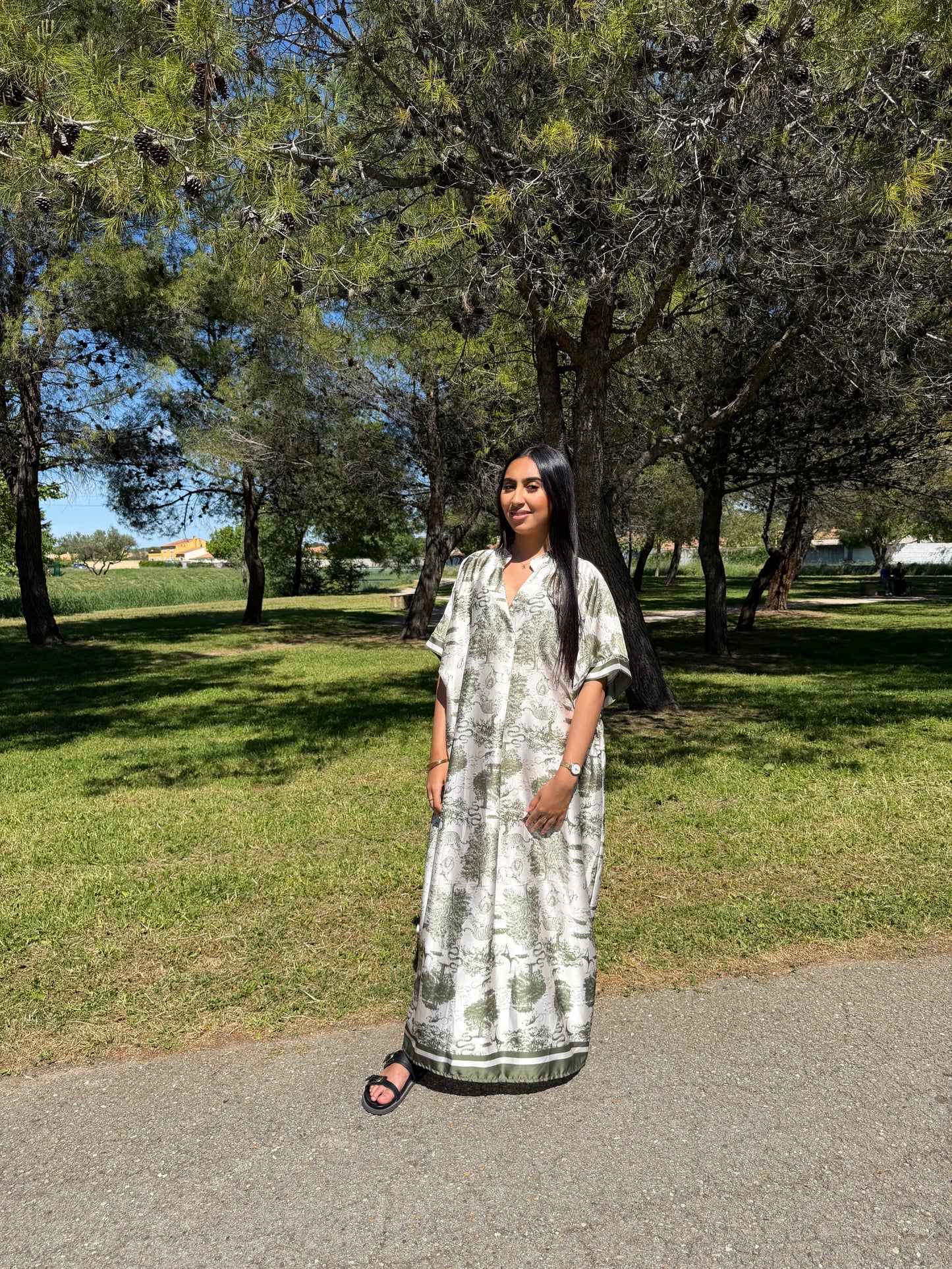 Robe motif - vert