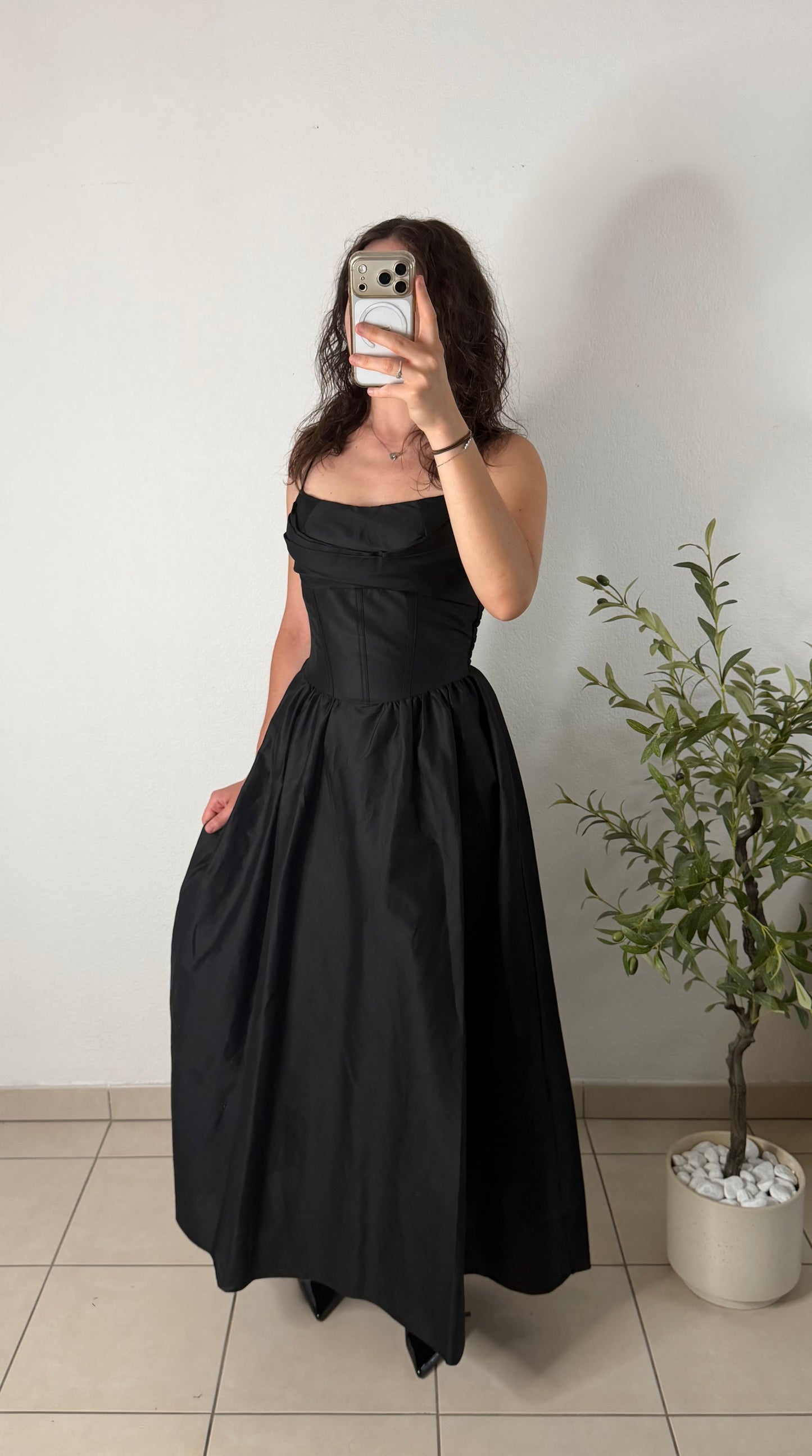 Robe corset - noir