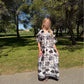 Robe motif - noir