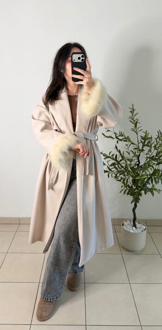 Manteau oli beige