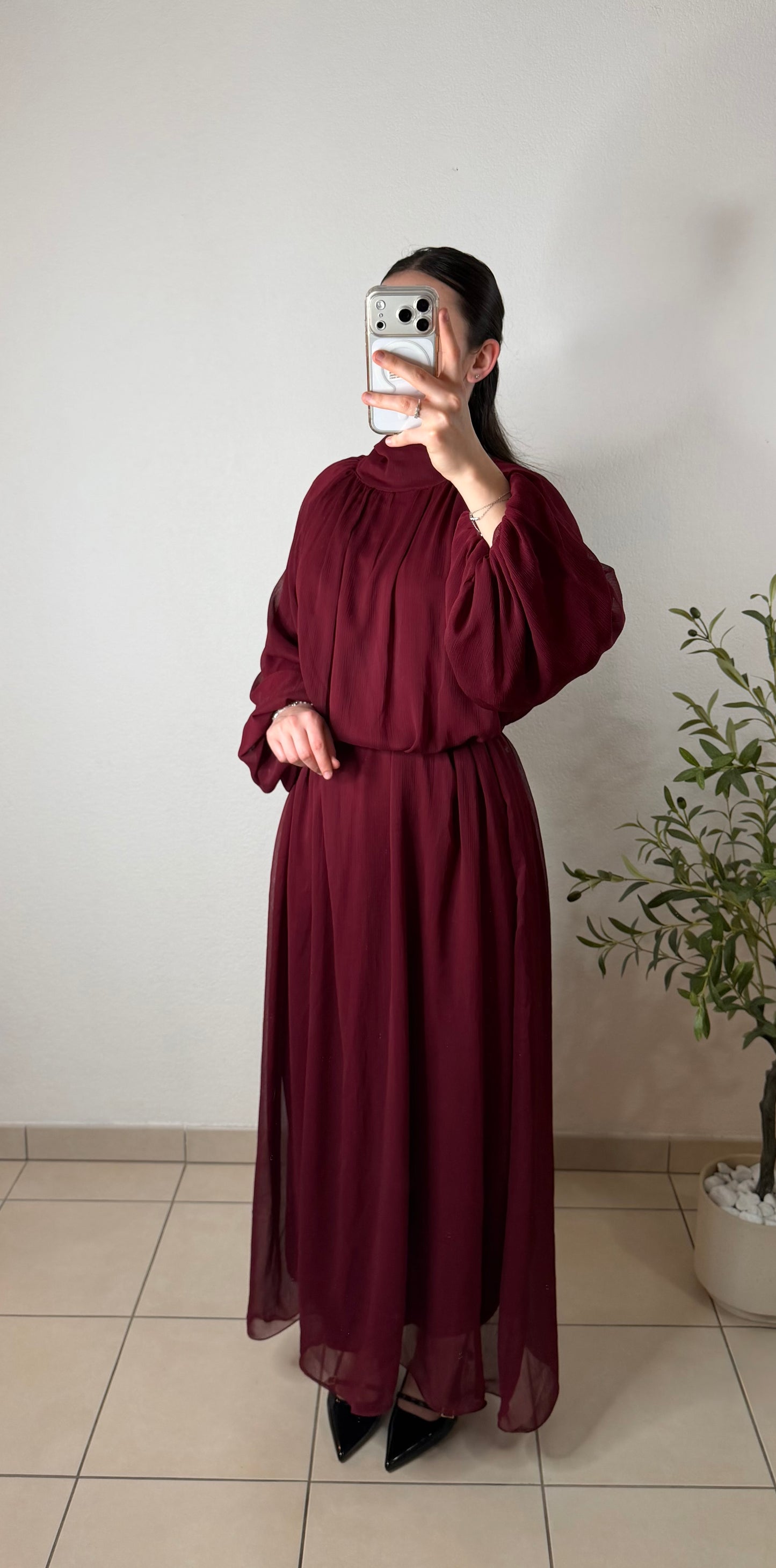 Robe kala - bordeaux