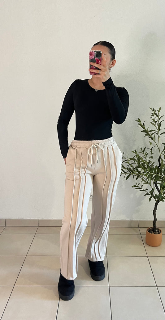 Bas de jogging beige