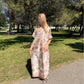 Robe motif - beige