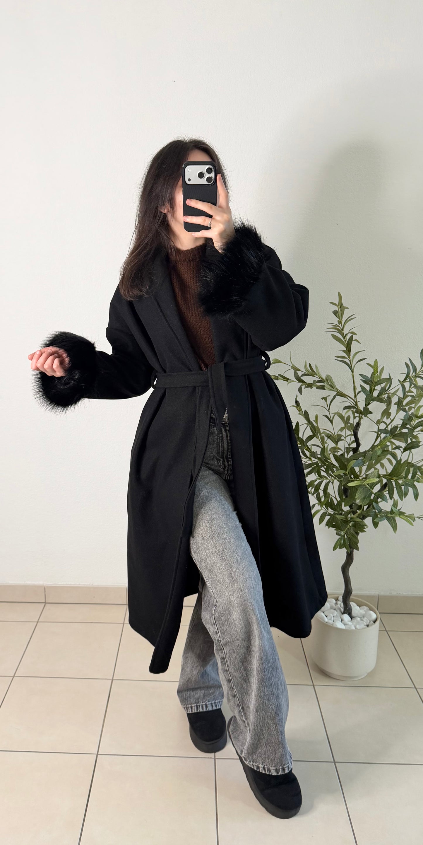 Manteau oli noir