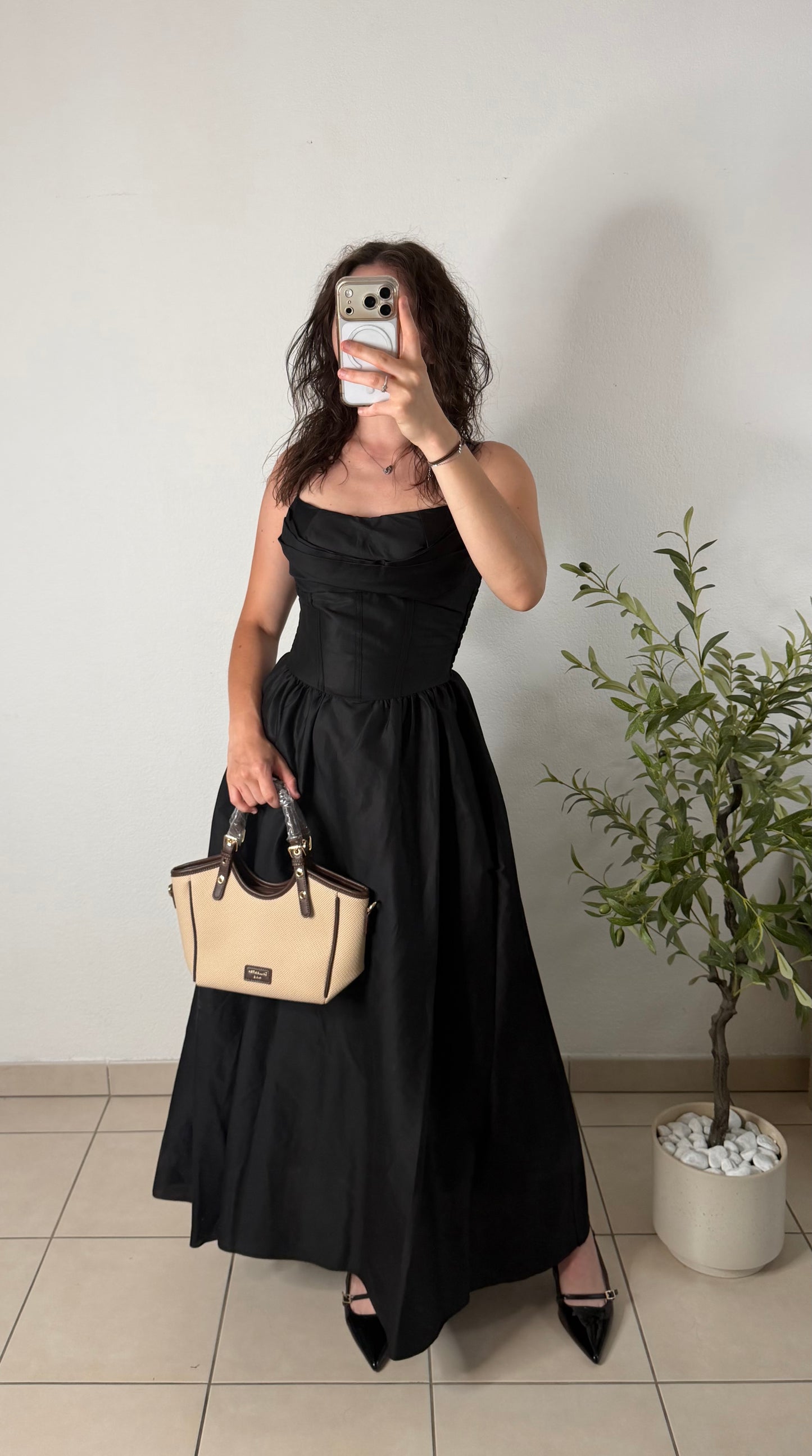 Robe corset - noir