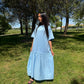 Robe tulle - bleu