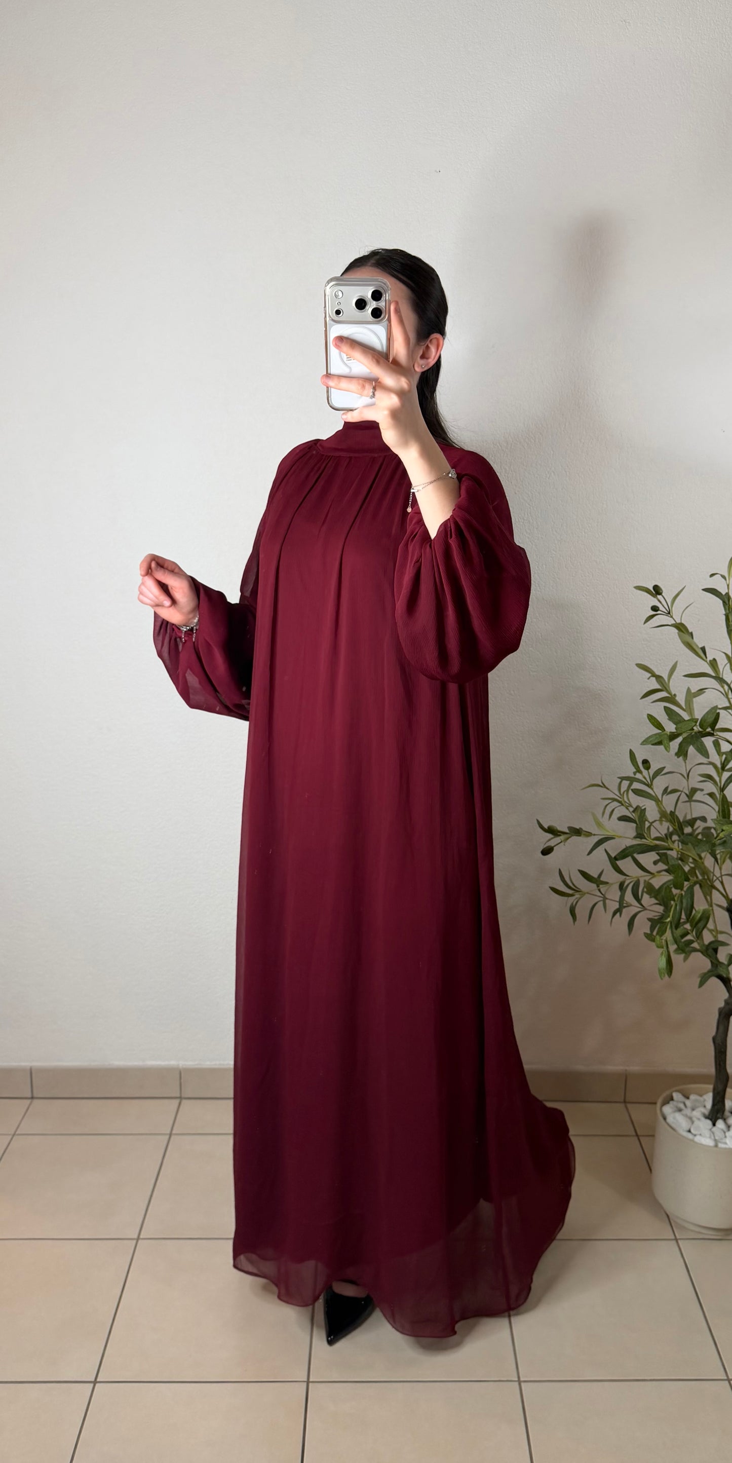 Robe kala - bordeaux