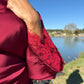 Robe satinée - Rouge