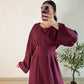 Robe lya bordeaux