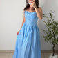 Robe corset - bleu