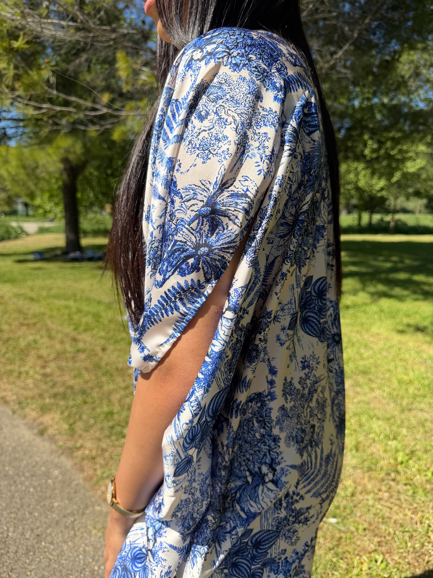 Robe chemise - bleu