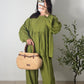 Ensemble pantalon - vert olive